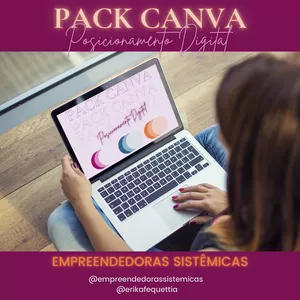 Imagem de capa para o Curso online Pack Canva Empreendedoras Sistêmicas