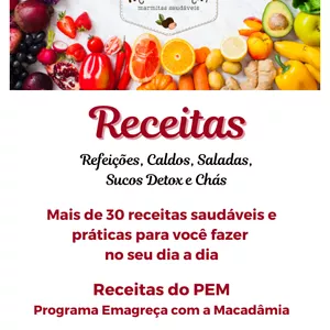 Imagem de capa para o Ebook E-Book de Receitas PEM