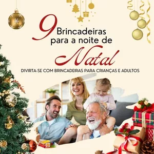 Imagem de capa para o Ebook 9 Brincadeiras divertidas para noite de natal