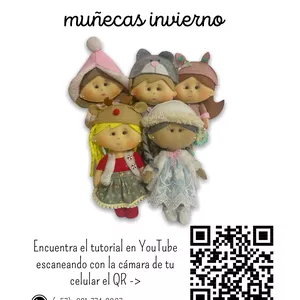 Imagen de portada para Curso online Muñecas invierno en paño lency.
