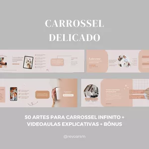 Imagem de capa para o Ebook Pacote de artes delicadas para carrossel infinito