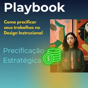 Imagem de capa para o Ebook Como precificar seus trabalhos no Design Instrucional - Playbook