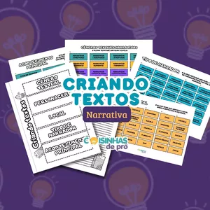 Imagem de capa para o Ebook Criando textos - narrativa