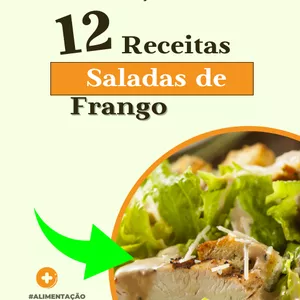 Imagem de capa para o Ebook 12 Receitas de Saladas de Frango
