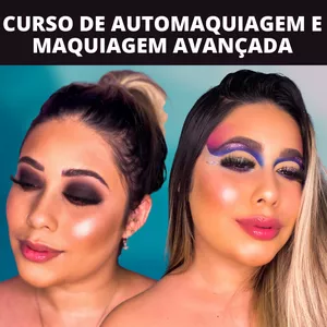Imagem de capa para o Curso online Curso Automaquiagem e Maquiagem Avançado 