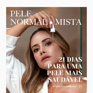 Imagem de capa para o Curso online PELE NORMAL • MISTA | 21 DIAS PARA UMA PELE MAIS SAUDAVEL