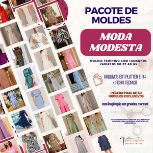 Imagem do curso Pacote de Moldes Moda Modesta