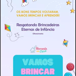 Imagem de capa para o Ebook E-Book Recreio em Casa