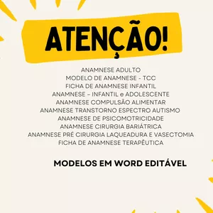 Imagem de capa para o Curso online MODELOS DE ANAMNESE PSICOLÓGICA 