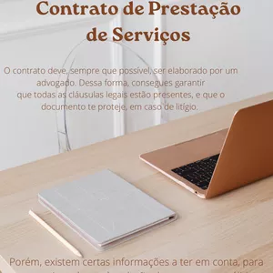 Imagem de capa para o Ebook E-BOOK "Como elaborar um Contrato de Prestação de Serviços"