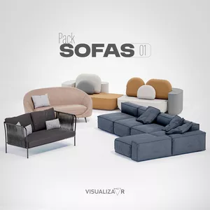 Cover image for Ebook Pack Sofas 01 (20 Models)