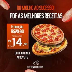 Imagem de capa para o Ebook Guia de Receitas de Pizza Artesanal