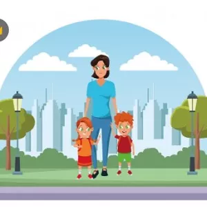 Imagen de portada para Ebook Gestión del tiempo para madres solteras con hijos pequeños