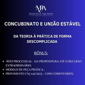 Imagem do curso Concubinato e União Estável - Da Teoria à Prática de Forma Descomplicada.