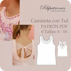 Imagen de portada para Ebook PATRÓN DE COSTURA CAMISETA DE NIÑA
