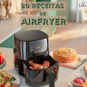 Imagem de capa para o Ebook 20 Receitas de Airfryer