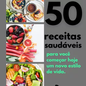 Imagem de capa para o Ebook 50 Receitas saudáveis