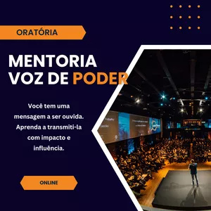 Imagem de capa para o Serviço online Voz de Poder - Mentoria de Oratória