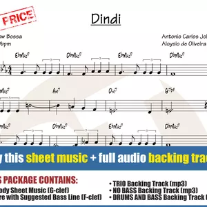 Cover image for Online course Dindi (Sheet Music + Backing Tracks)