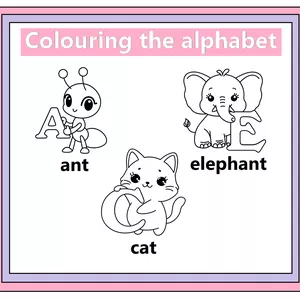 Cover image for Ebook Animal Alphabet coloring