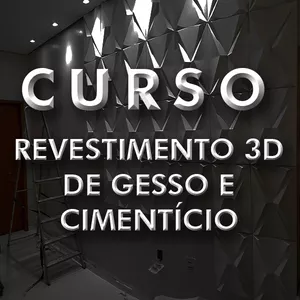 Imagem do curso CURSO DE REVESTIMENTO 3D DE GESSO E CIMENTÍCIO