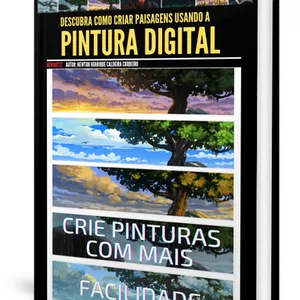 Imagem de capa para o Ebook COMO CRIAR PAISAGENS USANDO A PINTURA DIGITAL