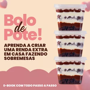 Imagem de capa para o Ebook bolo de pote de sucesso 
