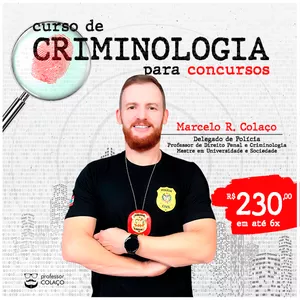 Imagem principal do produto CURSO DE CRIMINOLOGIA PARA CONCURSOS