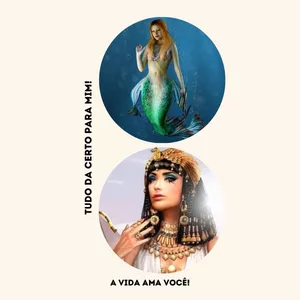 Imagem de capa para o Curso online Arquétipo da SEREIA+ Arquétipo da CLEÓPATRA  Wallpaper/ Plano de fundo Para ATIVAÇÃO do arquétipo .