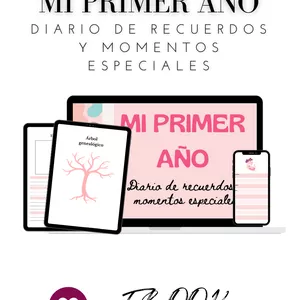 Imagen de portada para Ebook MI PRIMER AÑO: Diario de Recuerdos y Momentos especiales