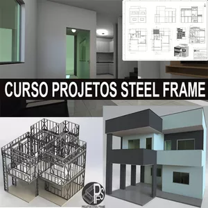 Imagem de capa para o Curso online Curso Projeto Steel Frame