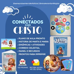 Imagem de capa para o Ebook CONECTADOS COM CRISTO 📱✨