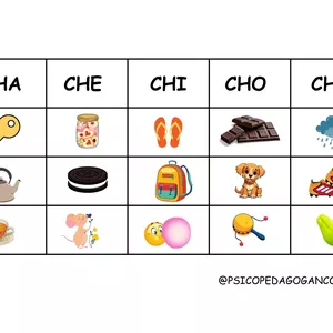 Imagem de capa para o Ebook Atividade  CHA,CHE,CHI,CHO,CHU.  