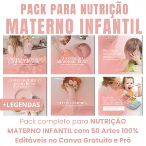 Imagem de capa para o Curso online PACK NUTRIÇÃO MATERNO INFANTIL 2.0