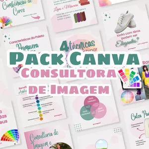 Imagem de capa para o Curso online Pack Canva Consultora de Imagem Premium
