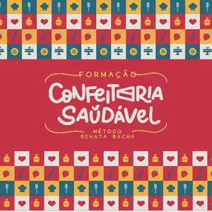 Imagem de capa para o Curso online _Formação Confeitaria Saudável | Método Renata Bacha