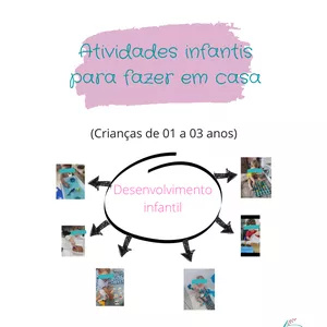 Imagem de capa para o Ebook Atividades infantis para fazer em casa