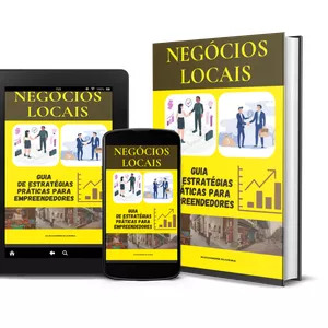 Imagem de capa para o Ebook Negócios Locais - Guia de Estratégias Práticas para Empreendedores