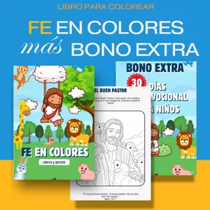 Imagen de portada para Ebook Fe en colores libro para colorear