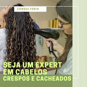 Imagem de capa para o Serviço online Torne-se um Especialista em cabelos Crespos e Cacheados