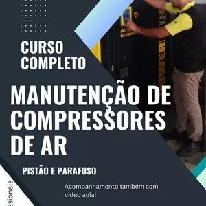 Curso Curso Completo de Manutenção de Compressores de ar Pistão e Parafuso