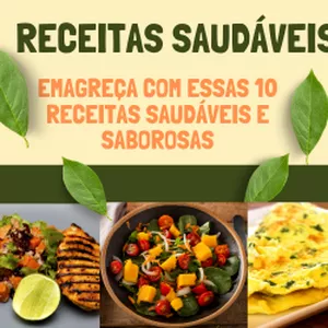 Imagem de capa para o Ebook 10 receitas saudáveis e emagrecedoras 