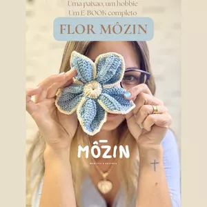 Imagem de capa para o Ebook Flor Môzin em crochê 