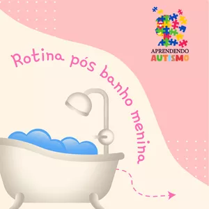 Imagem de capa para o Ebook Rotina Visual Pós Banho Menina