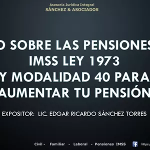 Imagen de portada para Ebook Modalidad 40 y pensiones IMSS