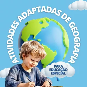 Imagem de capa para o Ebook ATIVIDADES ADAPTADAS PARA EDUCAÇÃO ESPECIAL - GEOGRAFIA