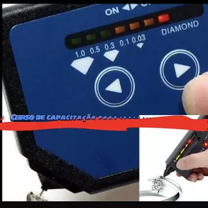 Imagem de capa para o Curso online Curso para identificar diamantes usando detector de diamantes .