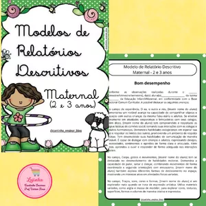 Imagem de capa para o Ebook Modelos de Relatórios Individuais para Maternal 