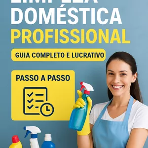 Imagem de capa para o Ebook Faxina Profissional: Aprenda, Aplique e Lucre