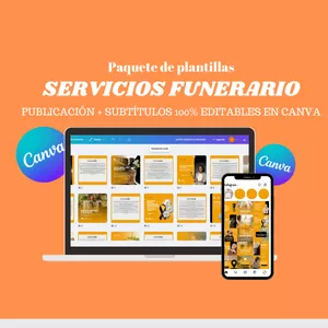 Imagen de portada para Ebook PAQUETE DE PLANTILLAS FUNERARIA